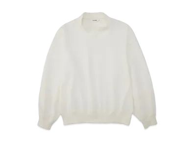 DIGAWEL Mock Neck L/S T-shirt "White"