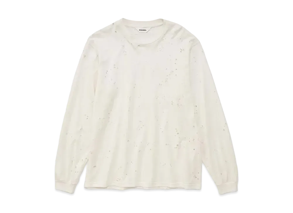 DIGAWEL Damage L/S T-shirt "White"
