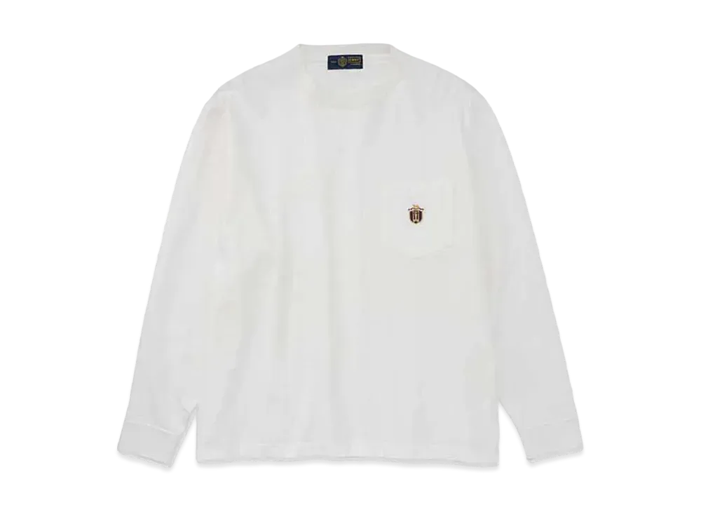 DIGAWEL CRST Pocket Long Sleeve Tshirts "001/White"