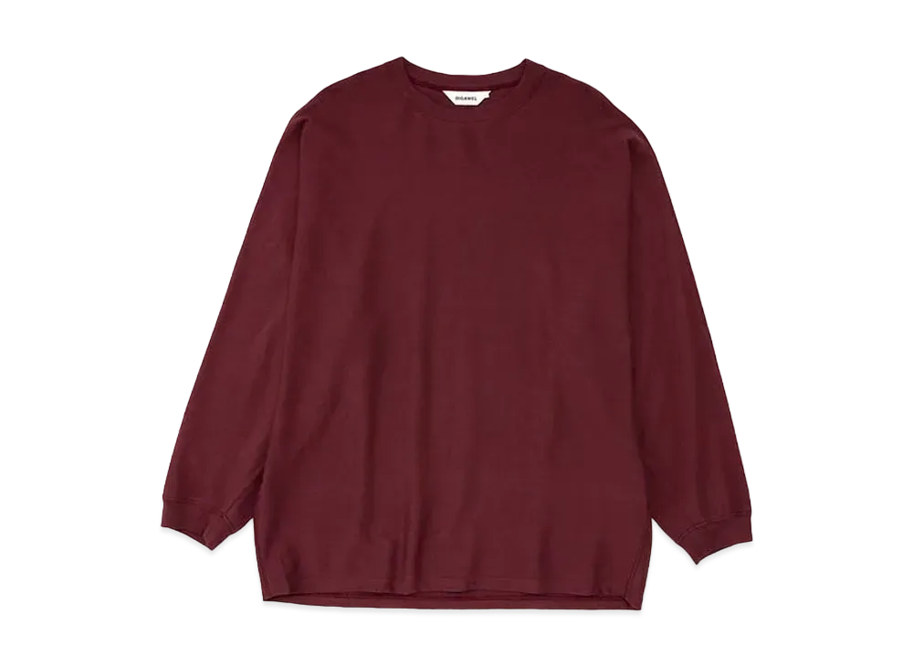 DIGAWEL Dolman Sleeve L/S T-shirt "Burgundy"