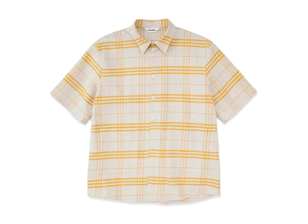 DIGAWEL S/S Shirt (Check)1 "Yellow"
