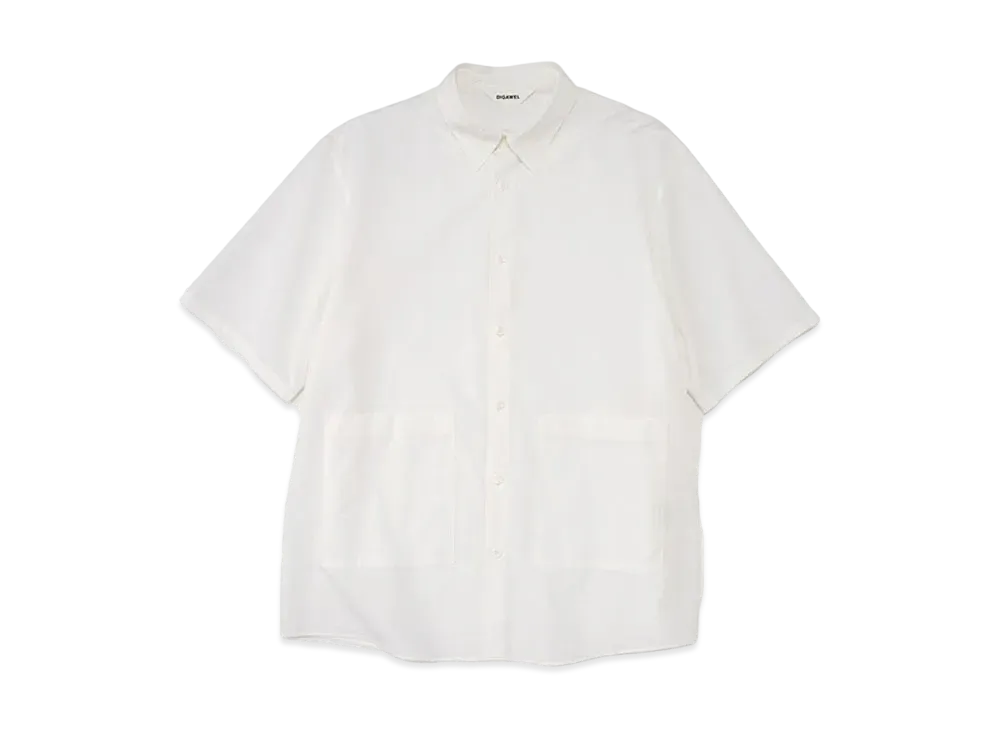 DIGAWEL S/S Shirt2 Broadcloth "White"