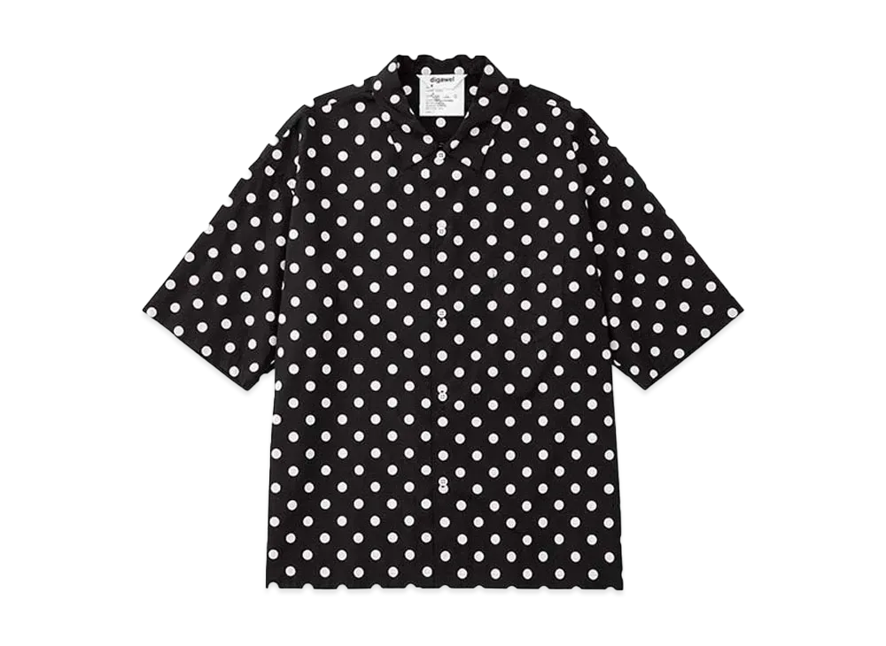 DIGAWEL Dot S/S Shirt "Black/WH Dot"