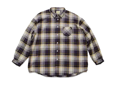 DIGAWEL MIN-NANO Oversized Check Shirt "Blue"
