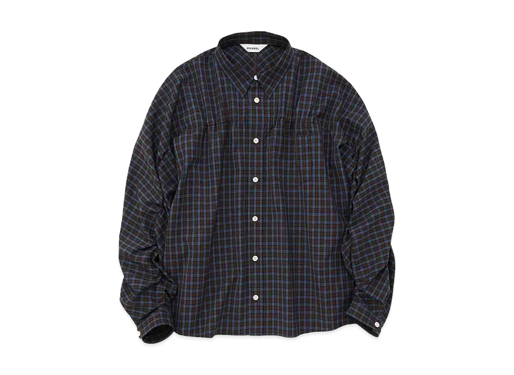 DIGAWEL Puckering Shirt "Blue Check"