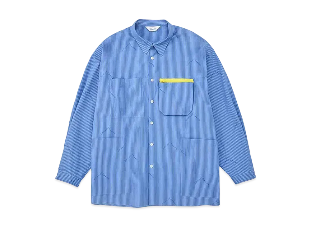 DIGAWEL 1973 Stripe Shirt Jacket "Blue"