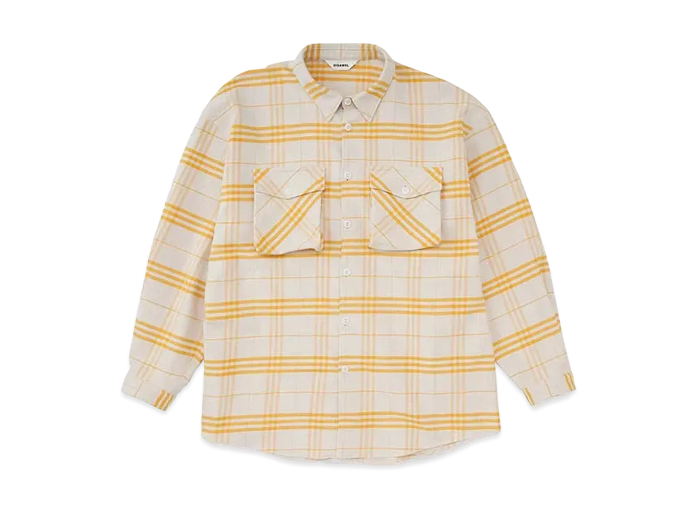 DIGAWEL Oversized Shirt (Check)1 "Yellow"