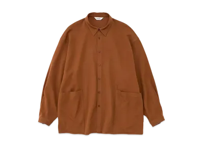 DIGAWEL Side Pocket Oversized Shirt "Brown"