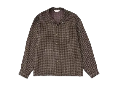 DIGAWEL Open Collar Shirt "Brown"