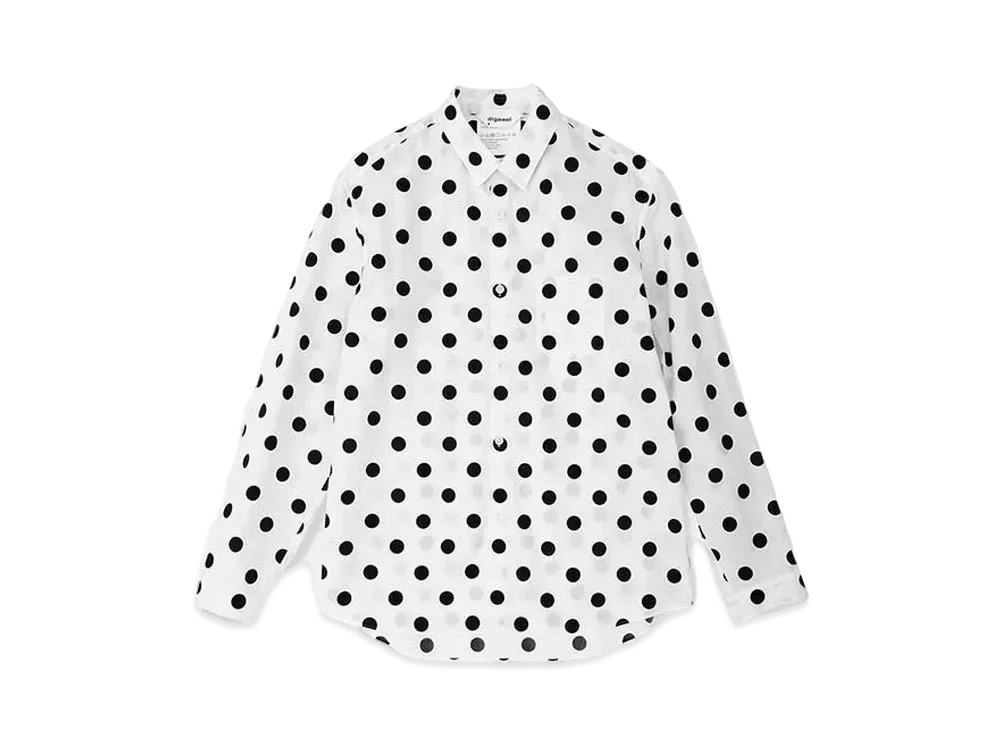 DIGAWEL Dot Shirt "White/BK Dot"