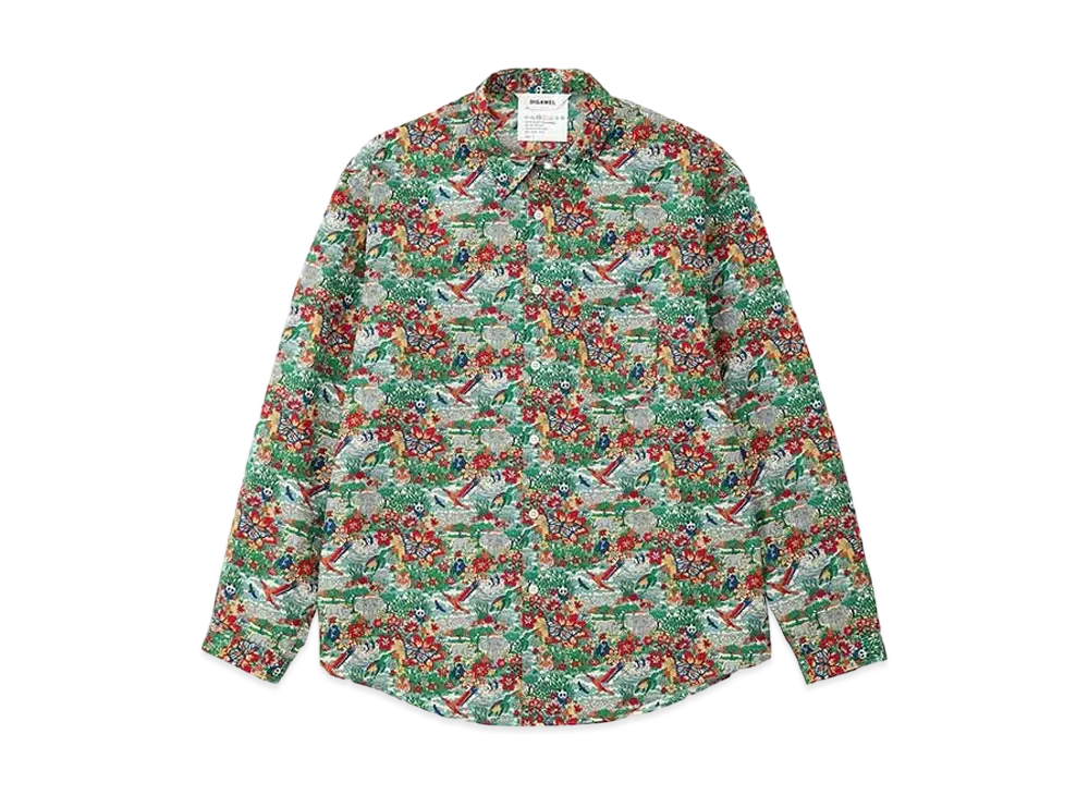 DIGAWEL Shirt /Fabric By Liberty "Green"