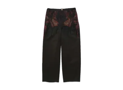 DIGAWEL Lounge Pants(Paisley Embroidery) "Black"