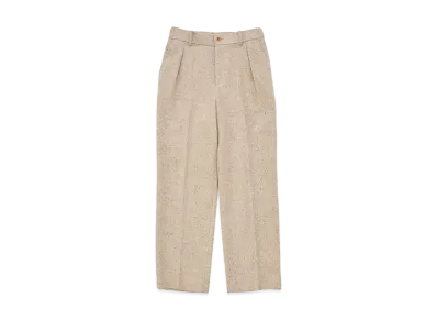 DIGAWEL In Tuck Pants1Tweed "White"