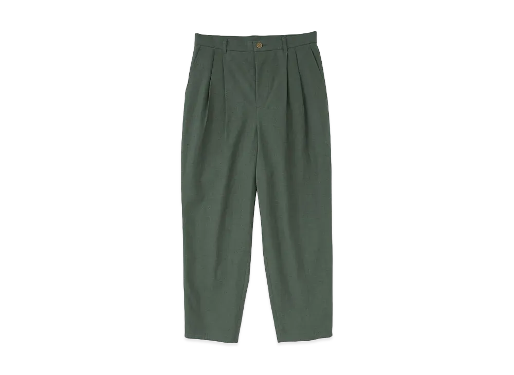 DIGAWEL 2 Tuck Tapered Pants "D.Green"