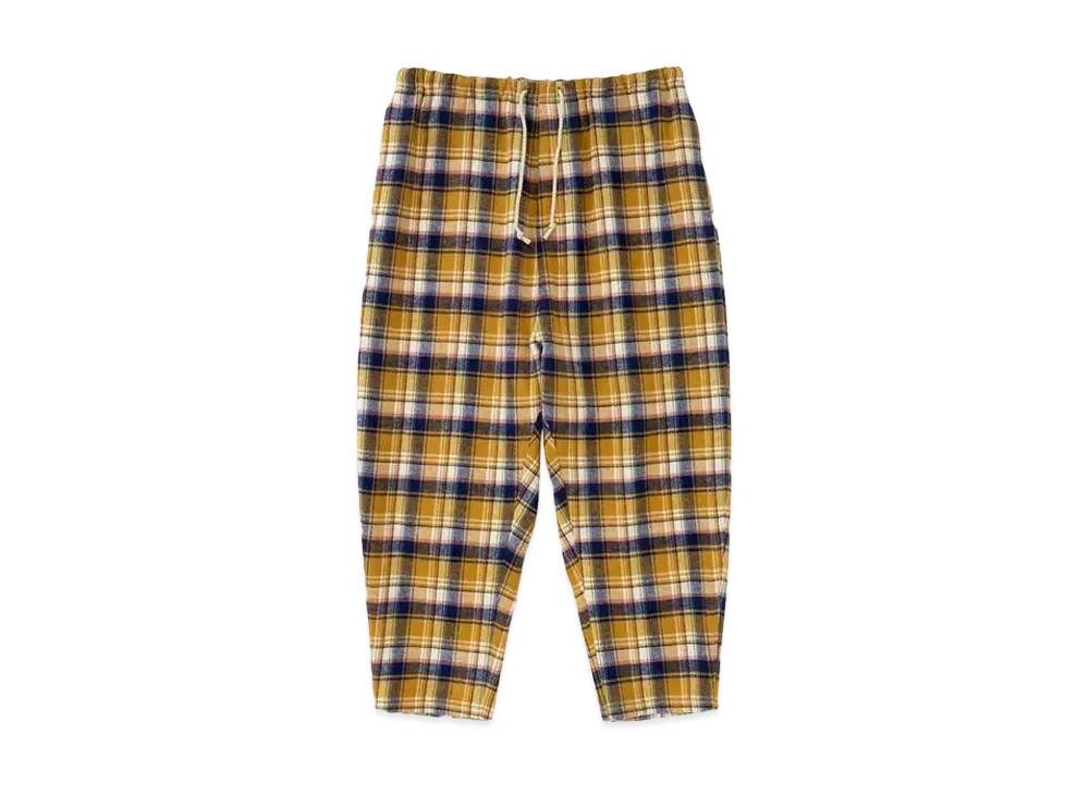 DIGAWEL Sarrouel Pants1 Check "Mustard"