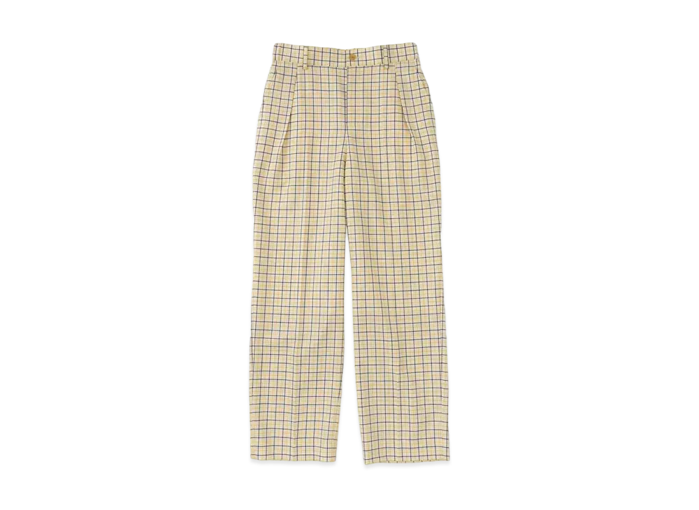 DIGAWEL In Tuck Pants "YellowxBL"