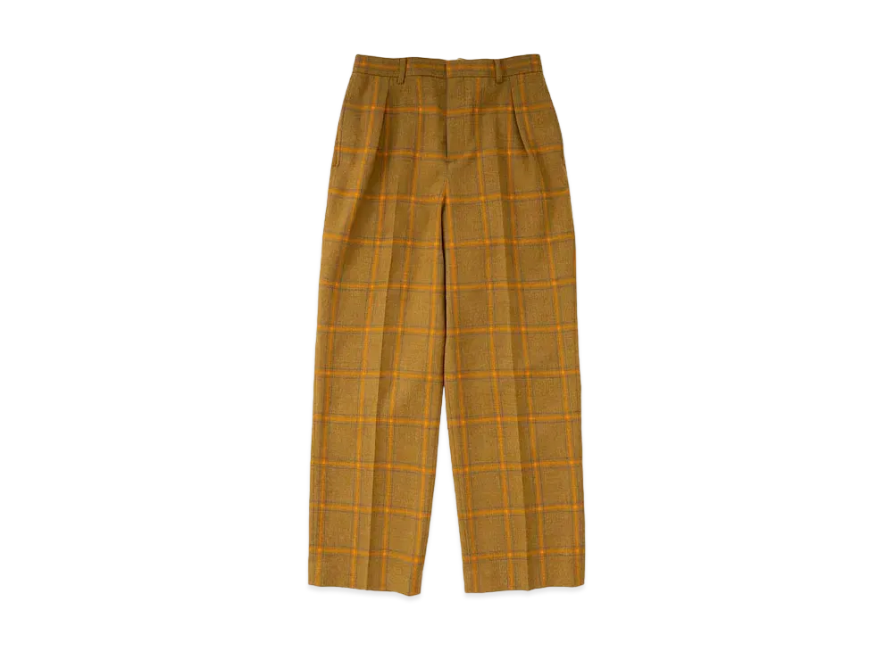DIGAWEL Check Intuck Pants "Camel"