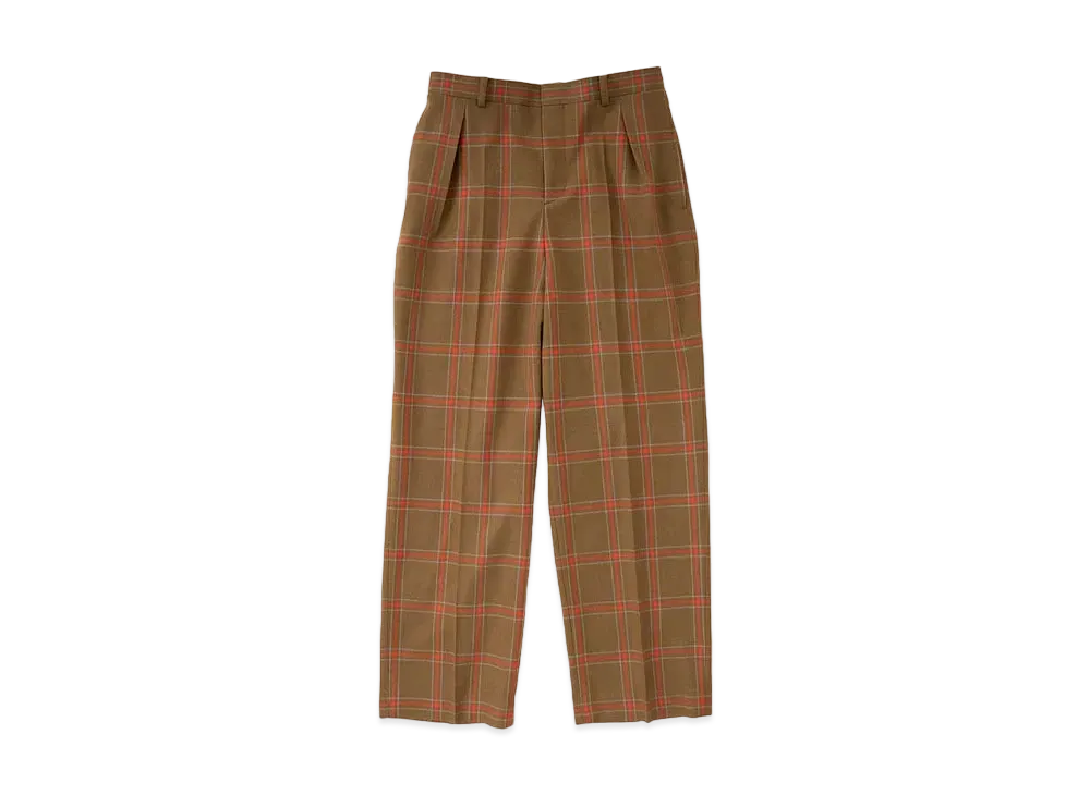 DIGAWEL Check Intuck Pants "Olive"