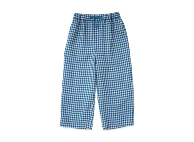DIGAWEL Gingham Easy Pants "Blue"