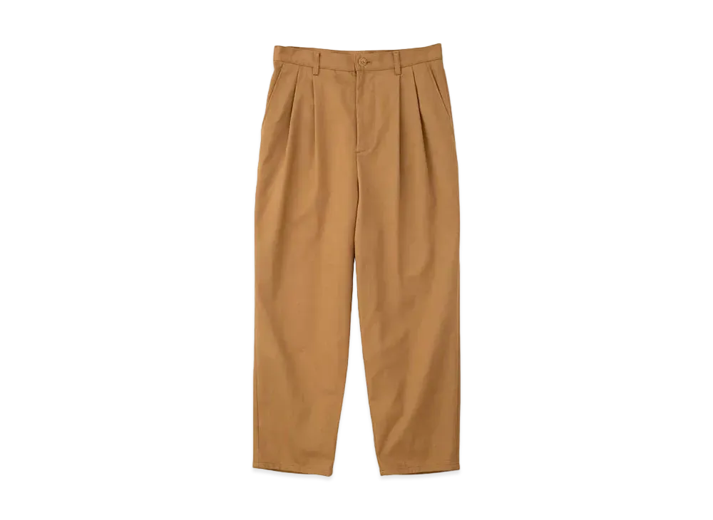 DIGAWEL 2 Tuck Tapered Pants1(Cotton) "Beige"