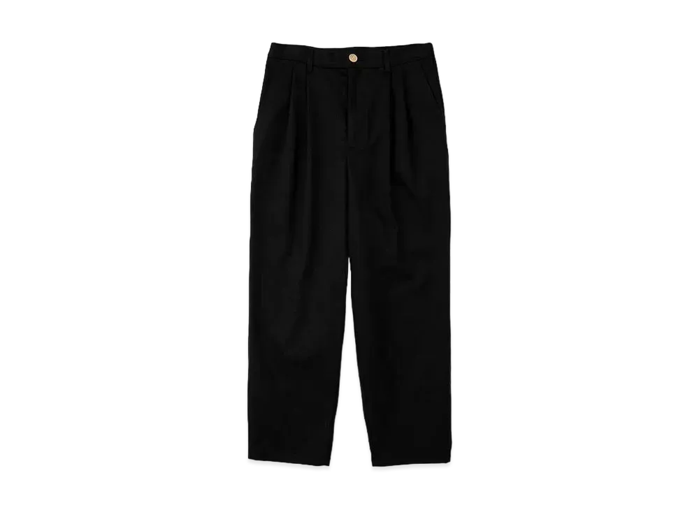 DIGAWEL 2 Tuck Tapered Pants1(Cotton) "Black"
