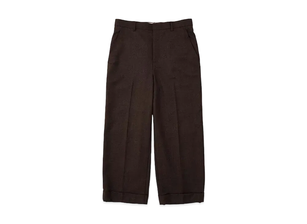 DIGAWEL CP Cropped Slacks2 Wool "Brown"