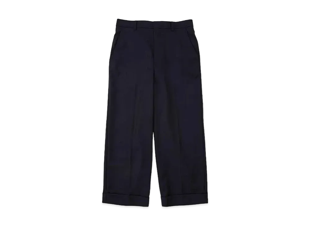 DIGAWEL CP Cropped Slacks2 Wool "Navy"