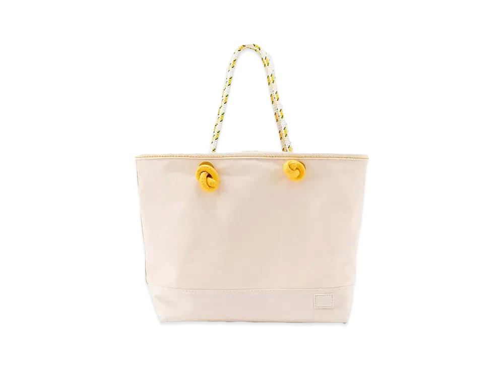 DIGAWEL Canvas Vinyl Tote Bag(L) "Ivory"