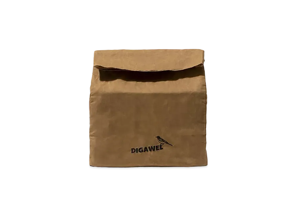 DIGAWEL Waxed Canvas Lunch Bag "Brown"