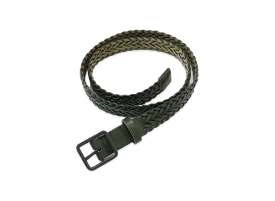 DIGAWEL Braided Leather Belt "Green"