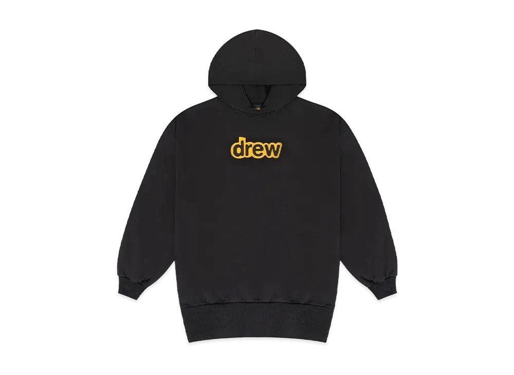drew フーディー 黒 笑顔のロゴ drew house Cropped Zip Up Hoodie 