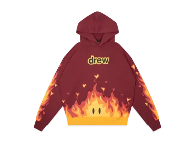 Drew House Fire Hoodie "Burgundy"