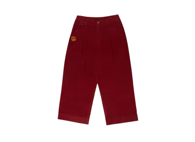 Drew House Ultra Wide Leg Corduroy Carpenter Pant "Burgundy"