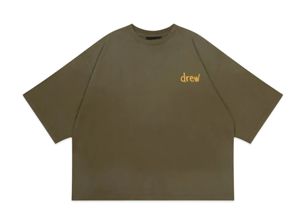 Drew House Scribble Boxy Ss Tee "Faded Olive"