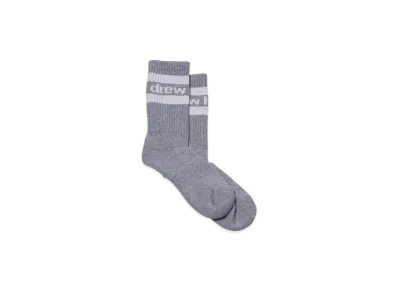 Drew House Crew Sock "Heather Grey"