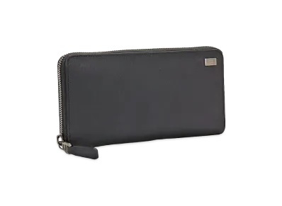dunhill Sidecar Zip-Around Long Wallet "Black"
