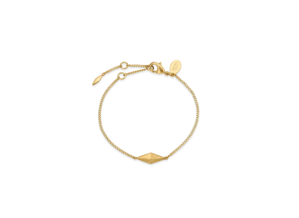Jimmy Choo Diamond Fine Bracelet Finish Fine Chain "Gold"