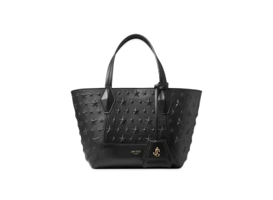 Jimmy Choo Diamond Tote/S Embossed Leather "Black"