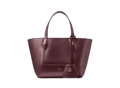 Jimmy Choo Diamond Tote/S Calf Leather Tote Bag "Garnet/Garnet"