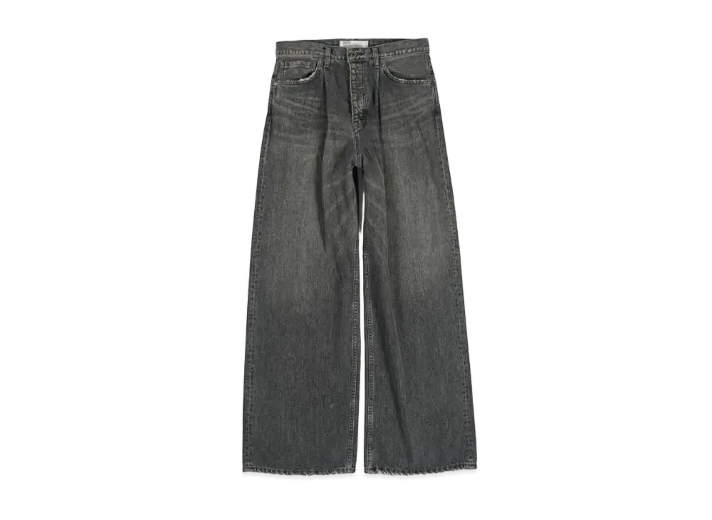 DAIRIKU Wide Vintage Denim Pants "Black"