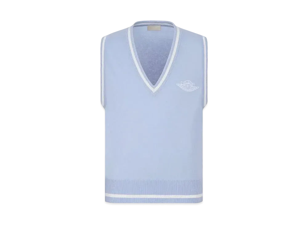 Dior x Air Jordan Sleeveless Sweater Vest "Blue"