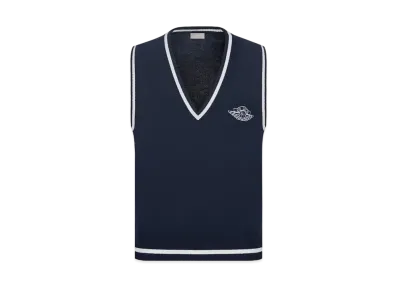 Dior x Air Jordan Sleeveless Sweater Vest "Navy"