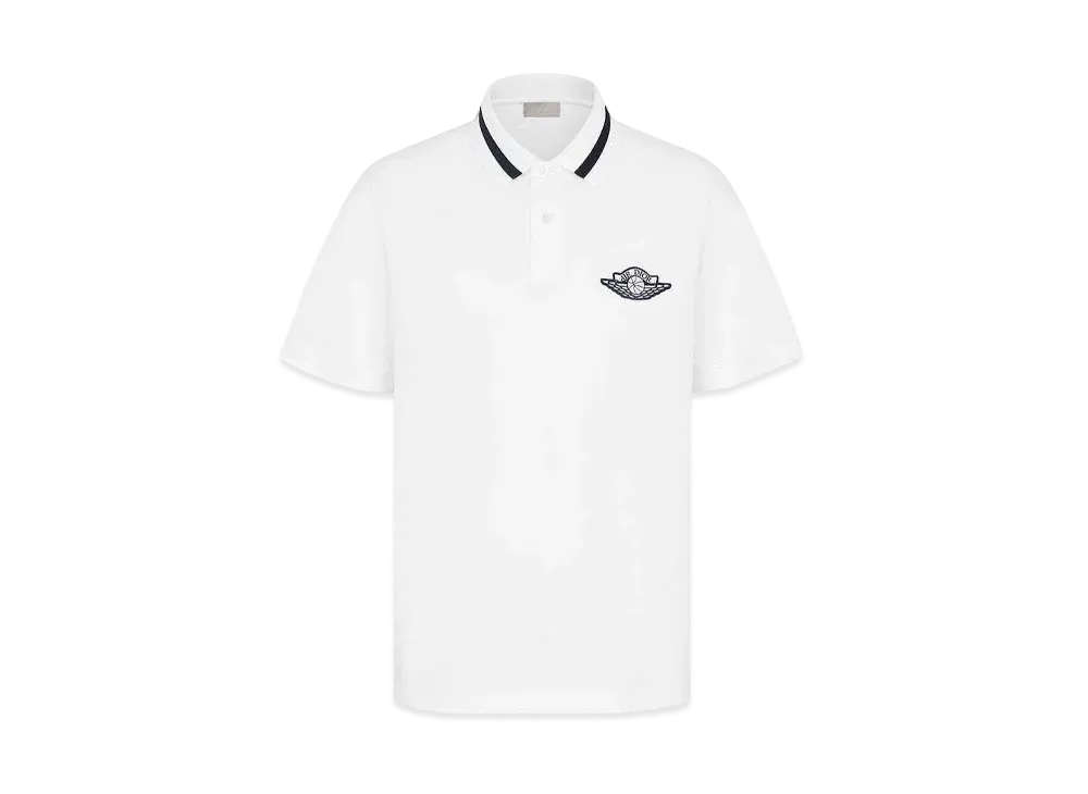 Dior x Air Jordan Wings Polo Shirt "White"