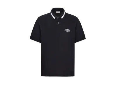 Dior x Air Jordan Wings Polo Shirt "Navy"