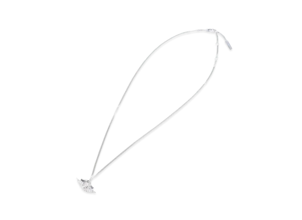 ディオール x エアジョーダン ウィングロゴ ペンダント ネックレス "シルバー"