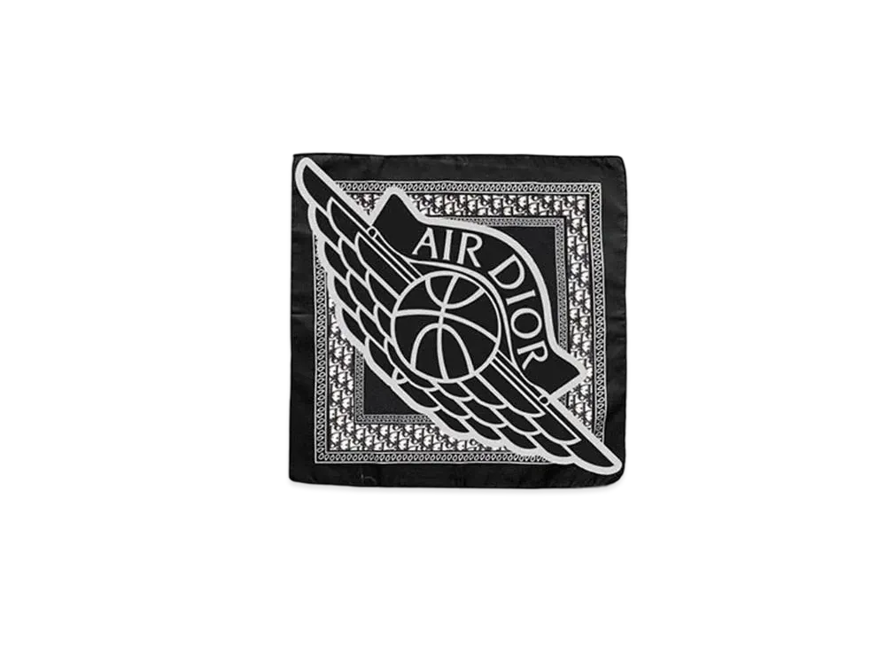 Dior x Air Jordan Wings Silk Bandana "Navy"