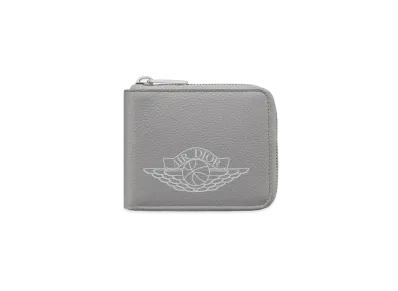 Dior x Air Jordan Wings Zip Wallet "Gray"