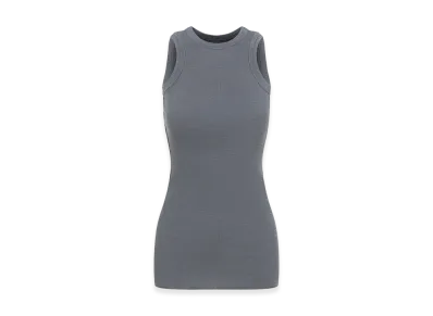 PHOEBE PHILO Women's Ribbed Tank Top "Fog"