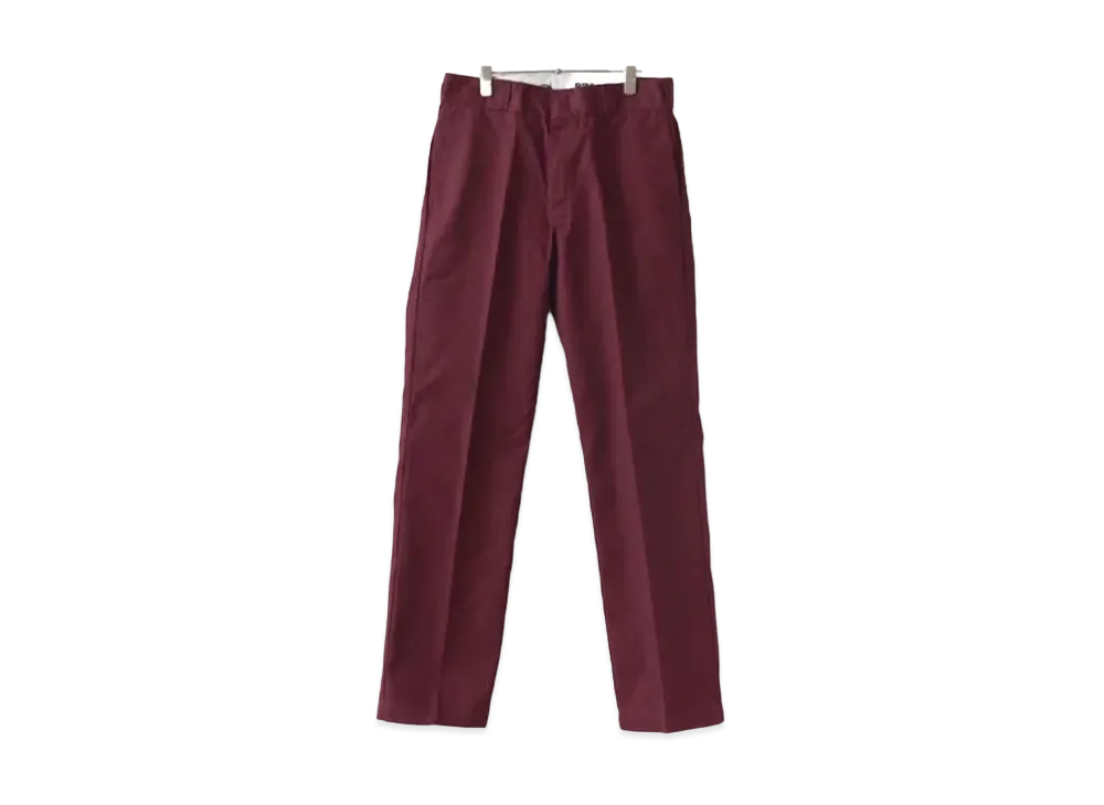 Dickies THE ORIGINAL FIT 874 TC twill center press skater pants "Maroon"
