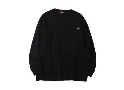 Dickies Genuine Long sleeve big silhouette pocket one-point T-shirt "Black"